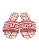 Christian Dior Canvas Printed Slides