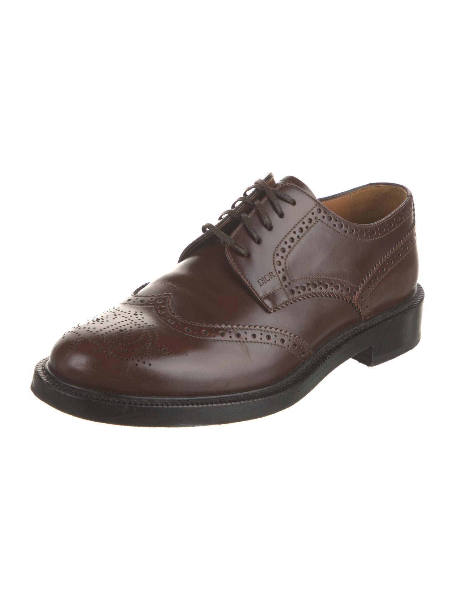 DIOR MEN Leather Lasercut Accents Brogues