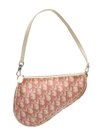 Christian Dior Handle Bags Diorissimo Saddle Pochette Vintage Mini