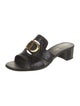 Christian Dior Signature Logo Leather Slides