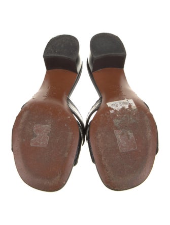 Christian Dior Signature Logo Leather Slides