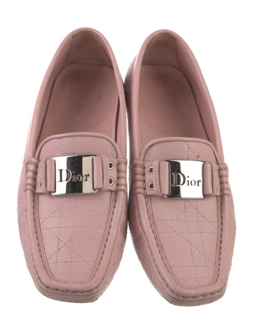 Christian Dior Cannage Pattern Leather Loafers