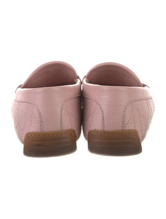 Christian Dior Cannage Pattern Leather Loafers