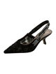 Christian Dior Lace Lace Pattern Slingback Pumps