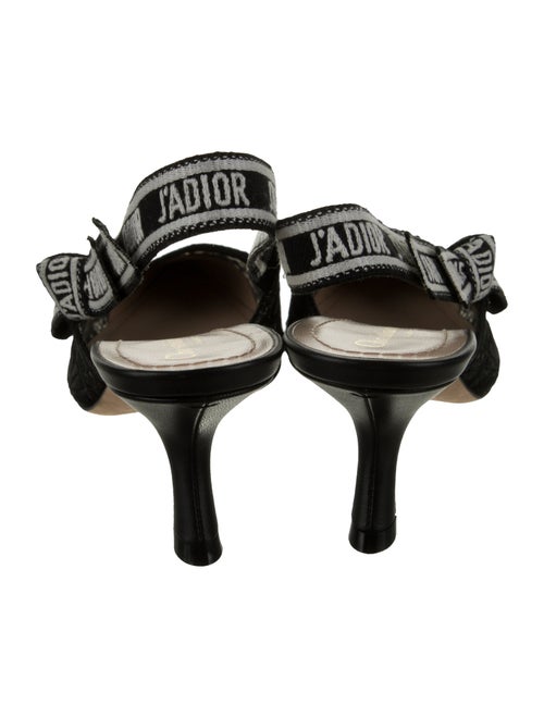 Christian Dior Lace Lace Pattern Slingback Pumps