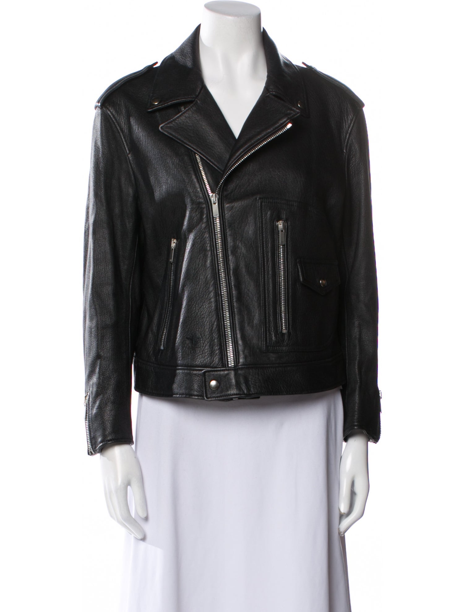 Christian Dior Leather Fur Jacket