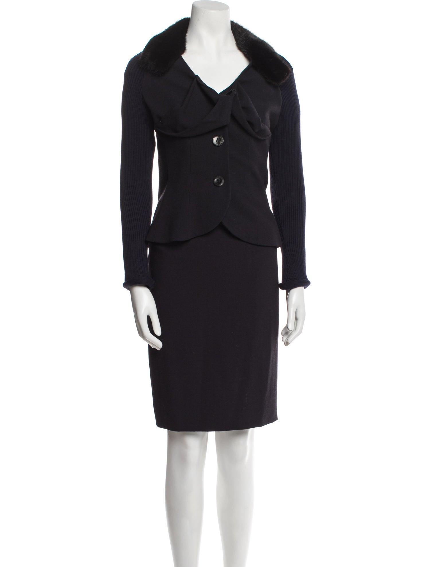 スーツ・フォーマル・ドレス Christian Dior FW1993 Skirt Suit Black Christian Dior FW1993 Skirt Suit Black