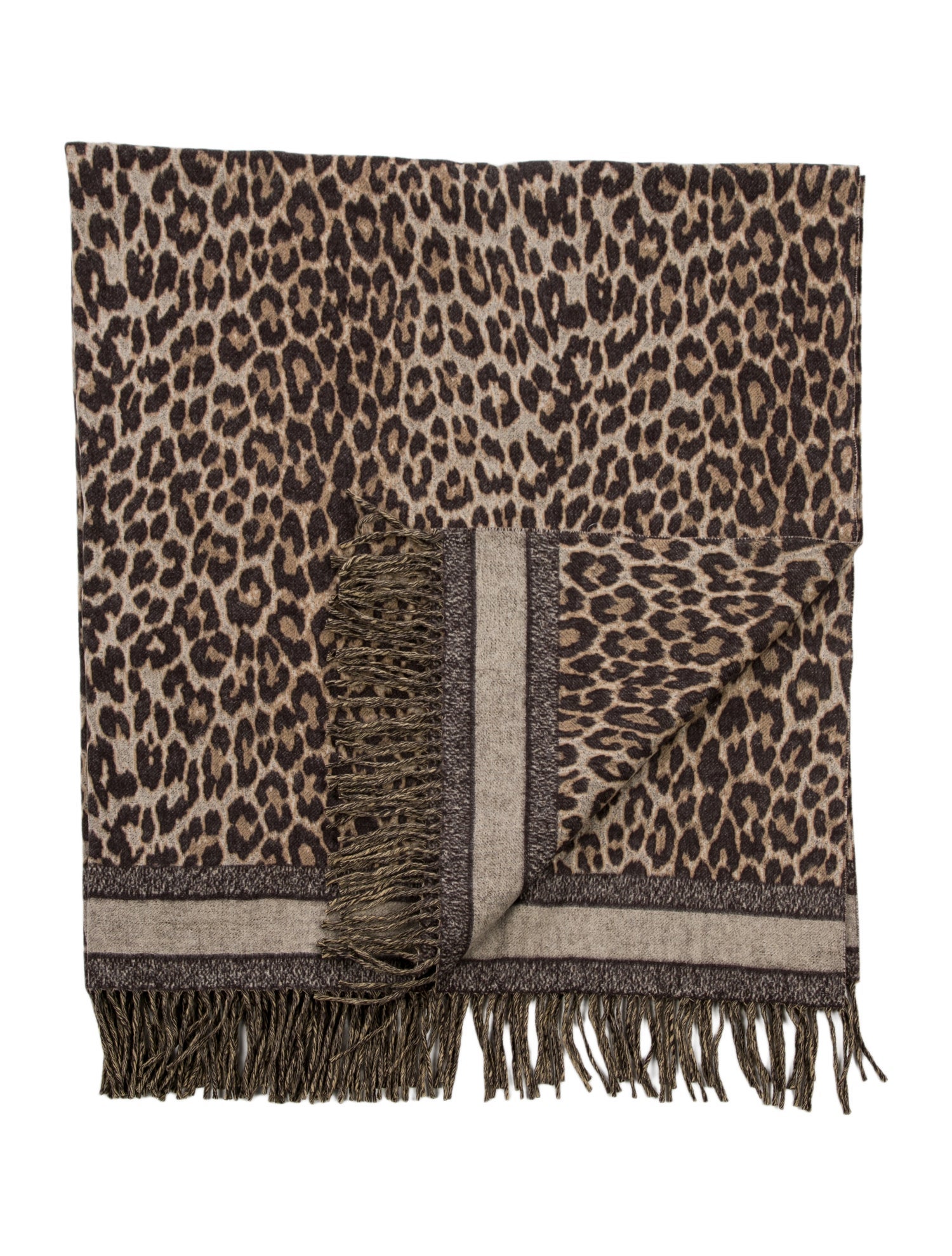 Christian Dior Leopard Print Throw Blanket