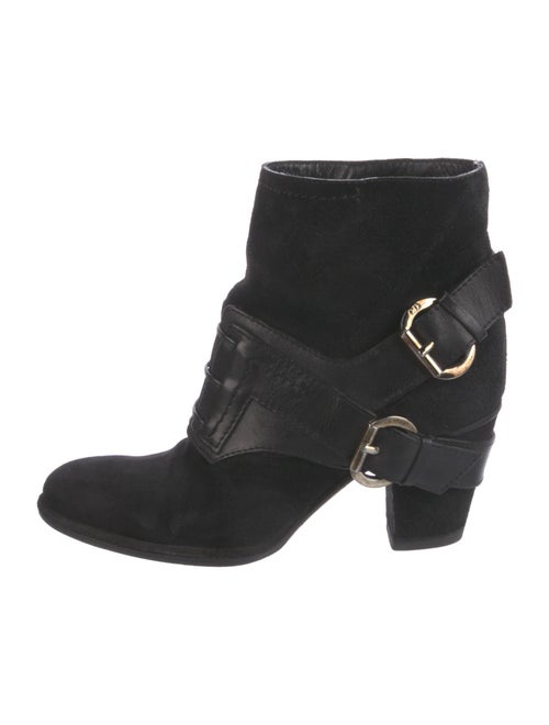 Christian Dior Suede Leather Trim Embellishment Boots