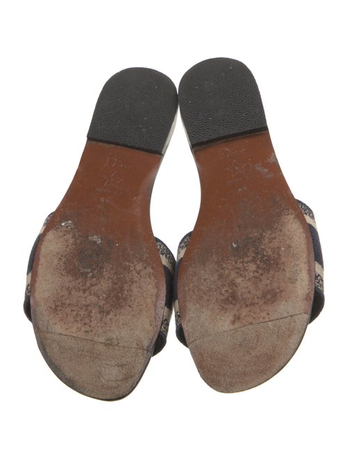 Christian Dior Canvas Printed Slides