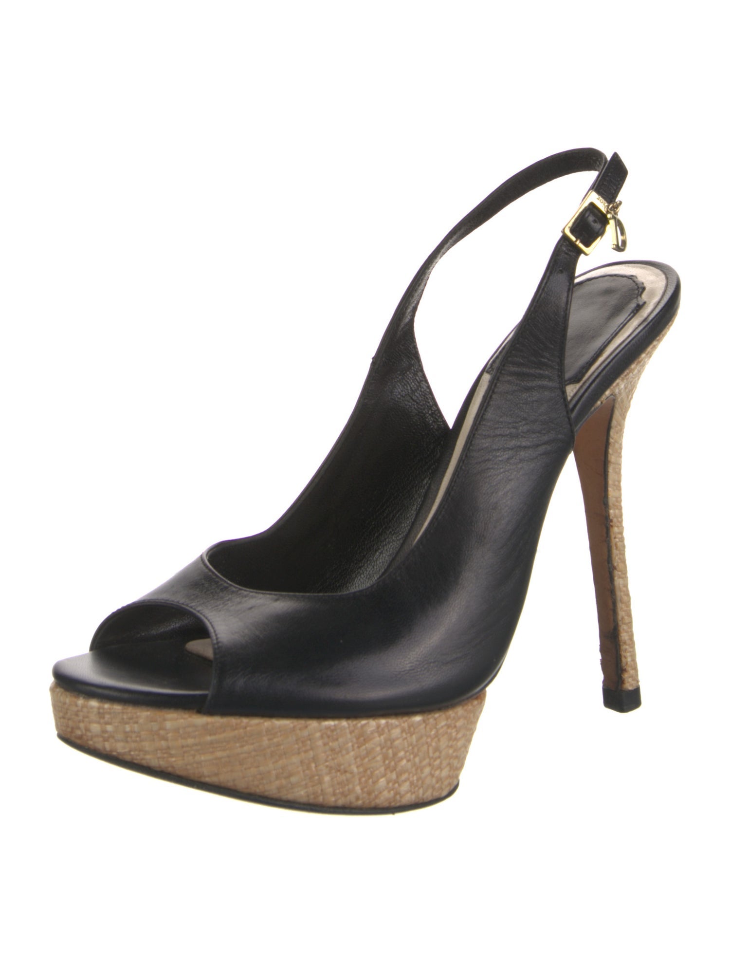 Christian Dior Leather Slingback Sandals