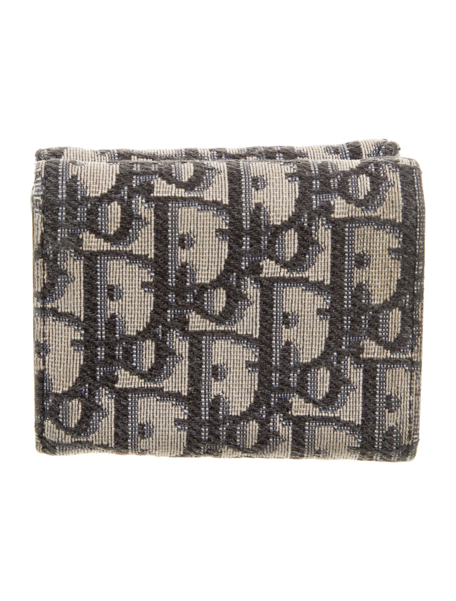 Christian Dior Oblique Jacquard Saddle Compact Oblique Jacquard Compact Wallet