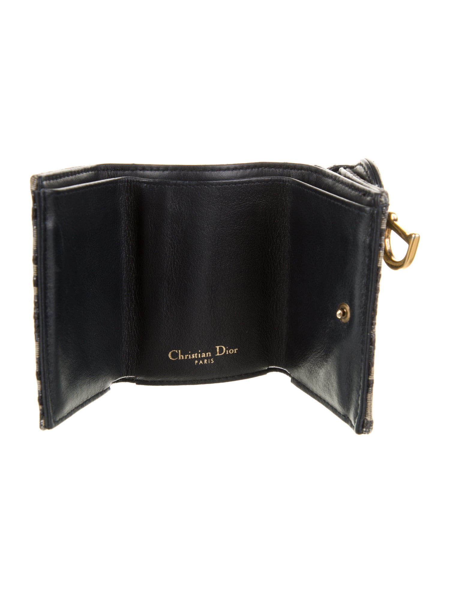 Christian Dior Oblique Jacquard Saddle Compact Oblique Jacquard Compact Wallet
