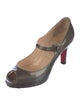 Christian Louboutin Lowa 100 Mary Jane Patent Leather Pumps