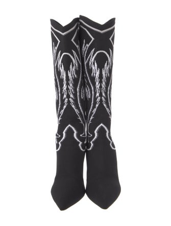 Christian Dior Printed Sock Boots