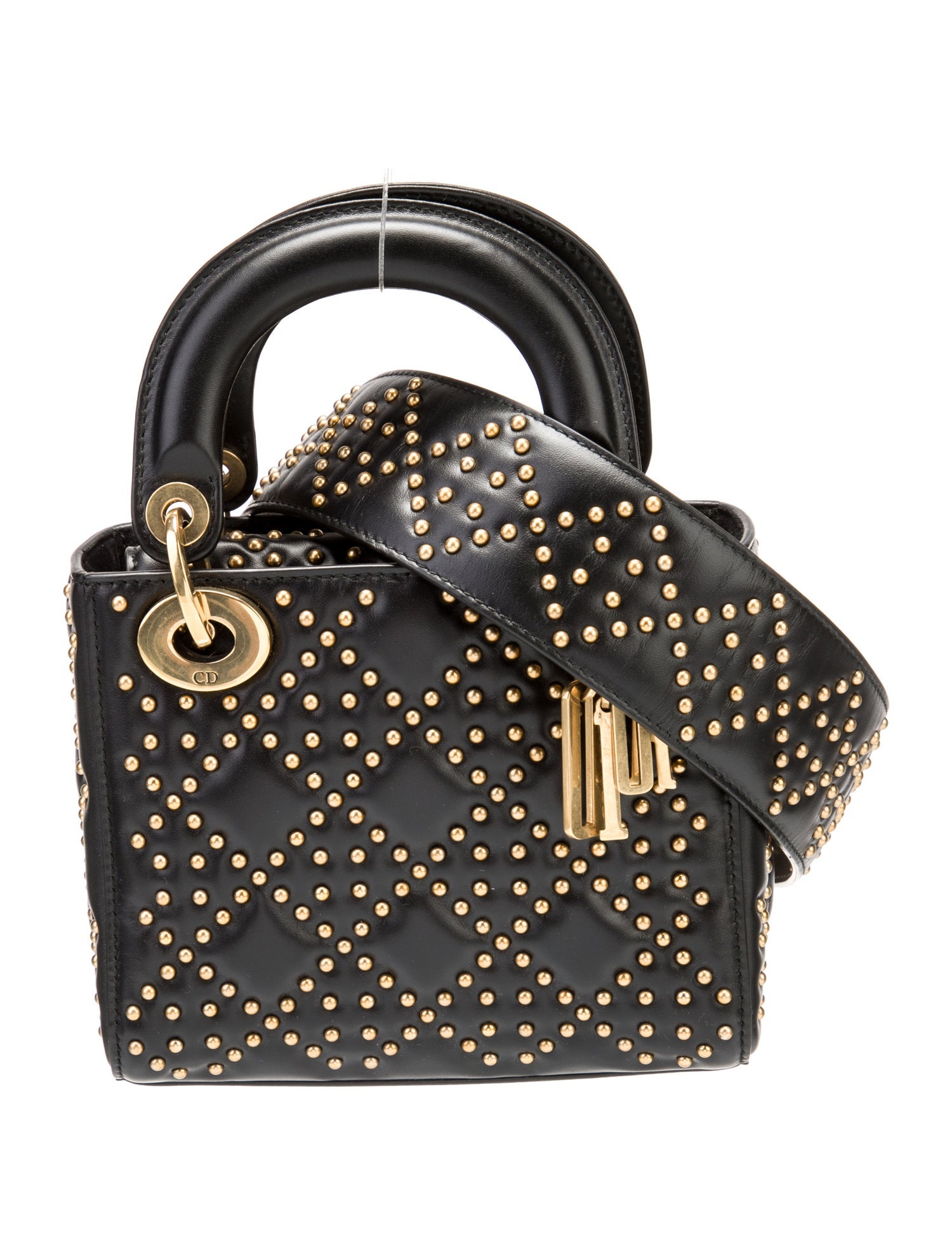 Christian Dior Zebra Print Ponyhair Malice Bag - Black