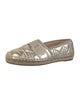 Christian Dior Jute Embroidered Accent Espadrilles
