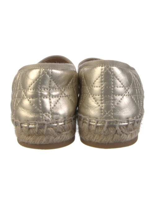 Christian Dior Jute Embroidered Accent Espadrilles