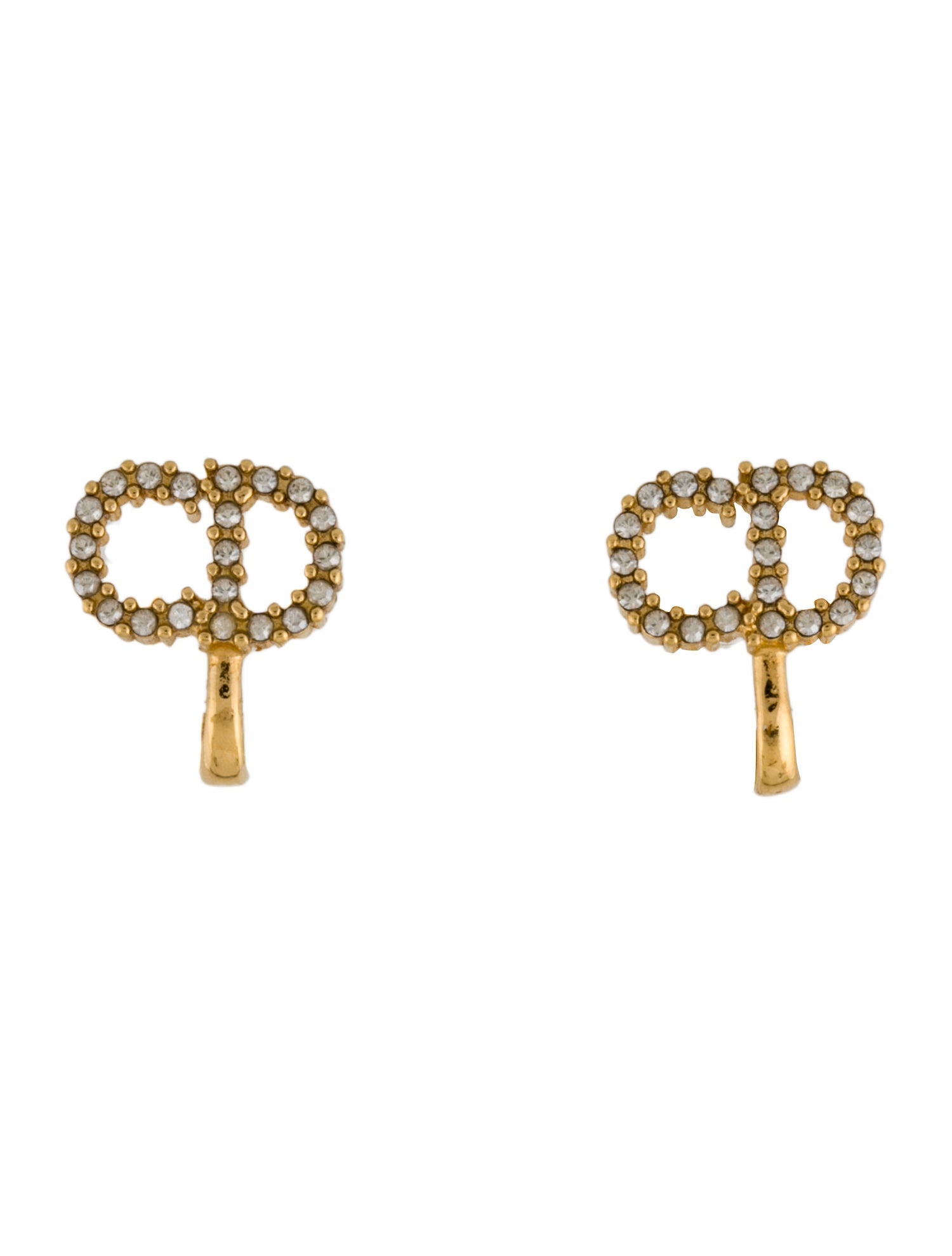 Christian Dior Crystal Clair D Lune Clip-On Earrings