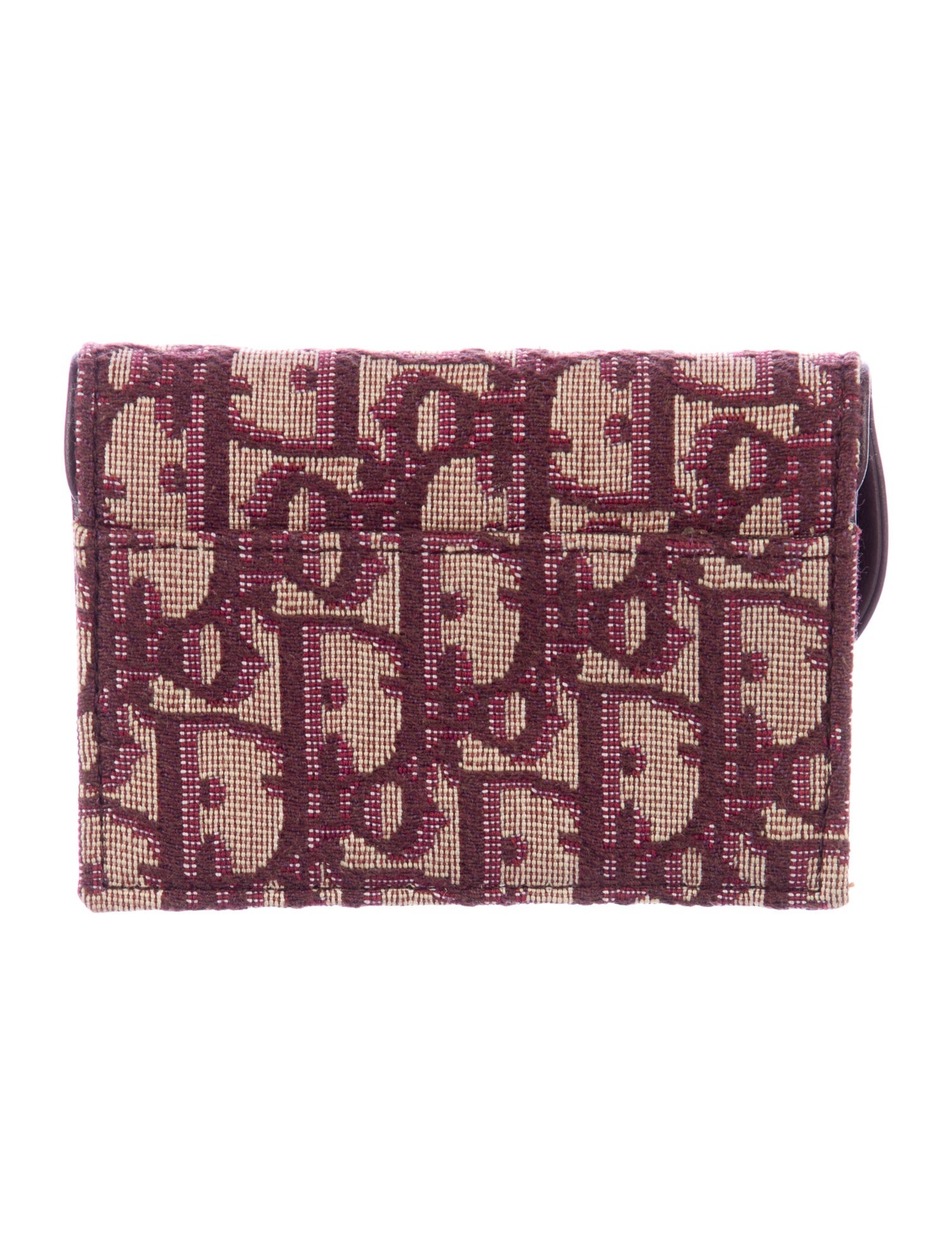 Christian Dior Small Saddle Card Holder Oblique Jacquard Compact Wallet w/ Tags
