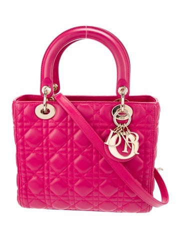 Christian Dior Handle Bags Cannage Lady Medium