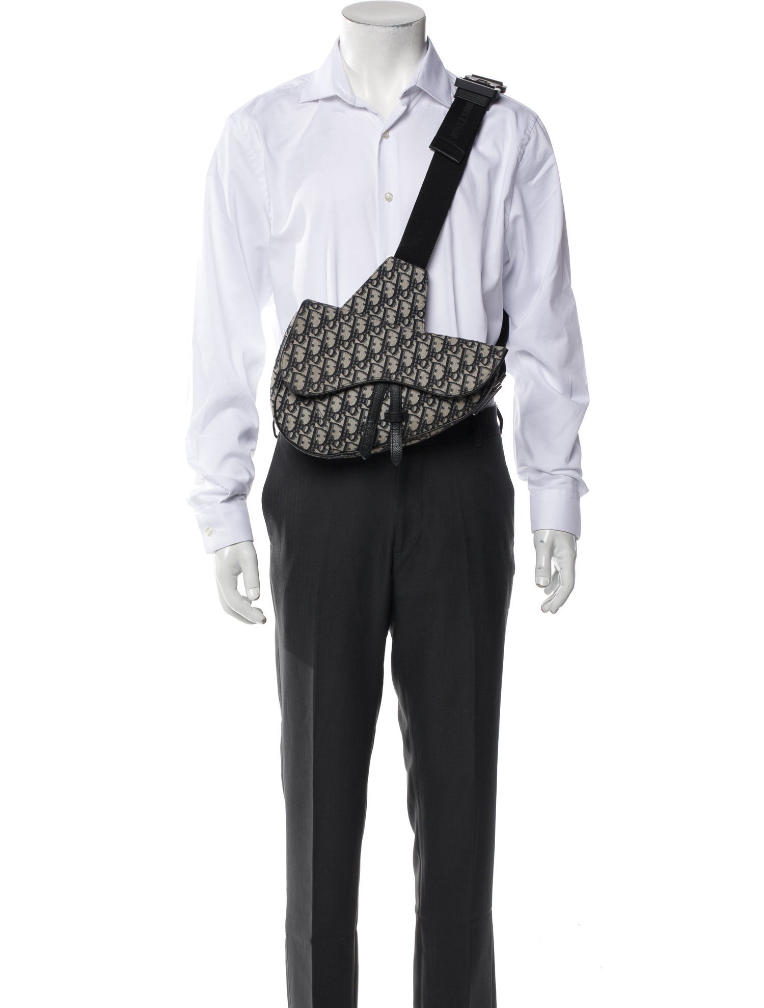 DIOR MEN Oblique Jacquard Saddle