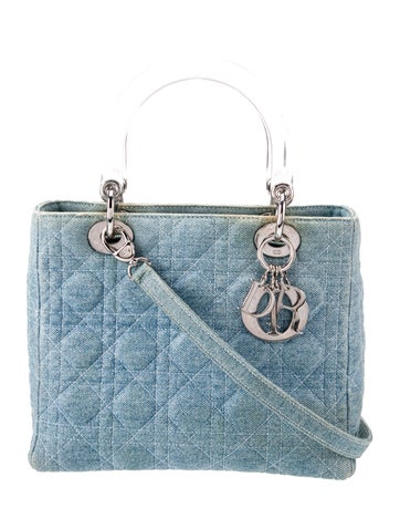 Christian Dior Handle Bags Cannage Lady Medium Vintage