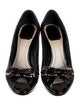 Christian Dior Cannage Pattern Patent Leather Pumps