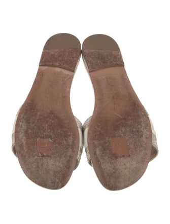 Christian Dior Canvas Printed Slides