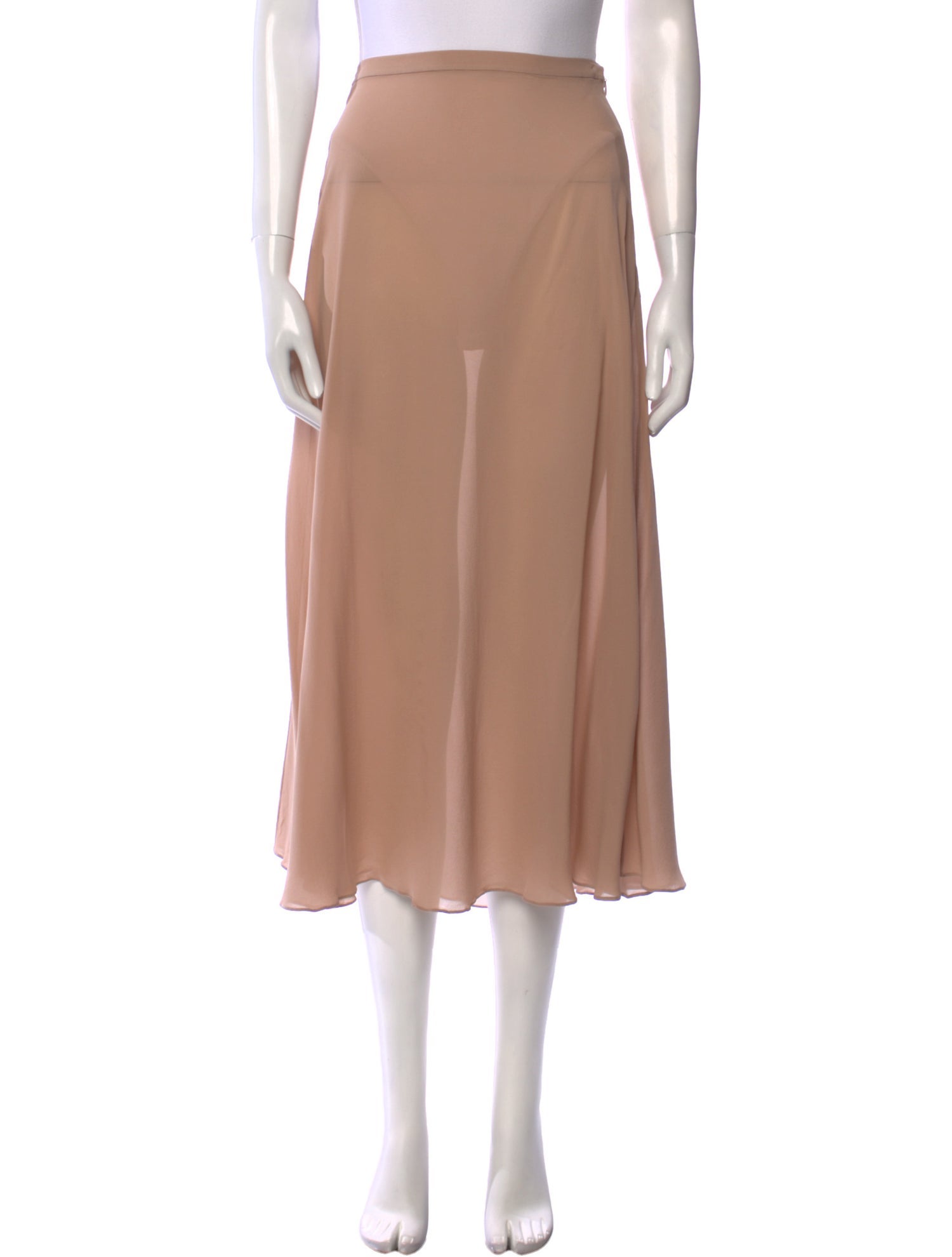 Christian Dior Silk Midi Length Skirt