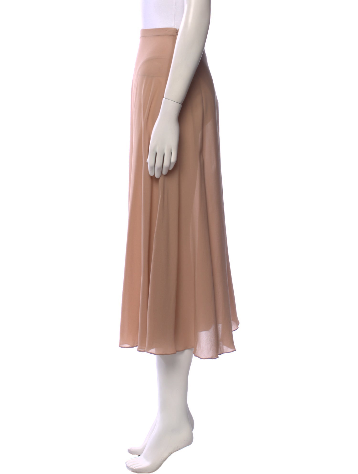 Christian Dior Silk Midi Length Skirt