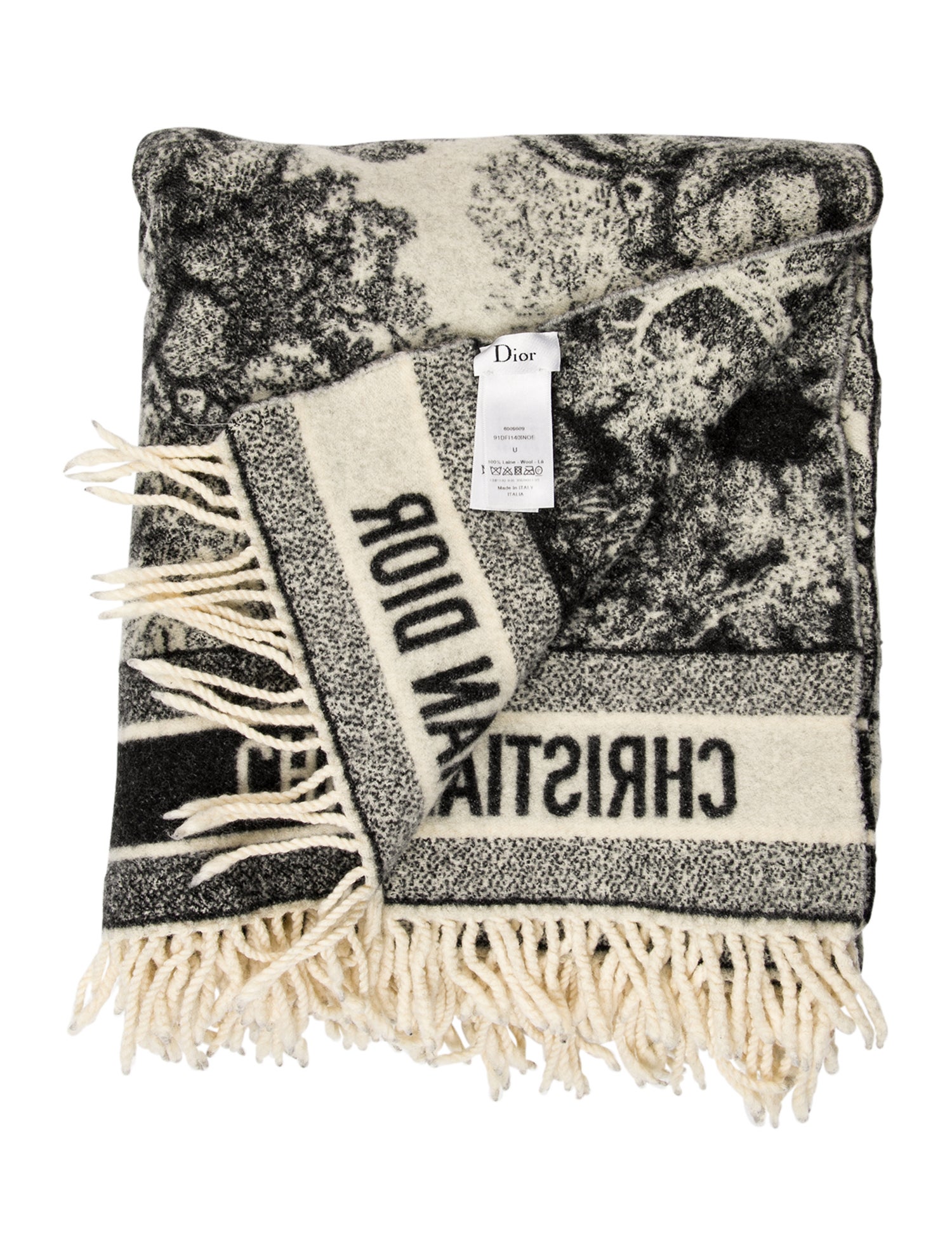 Christian Dior Wool Throw Blanket