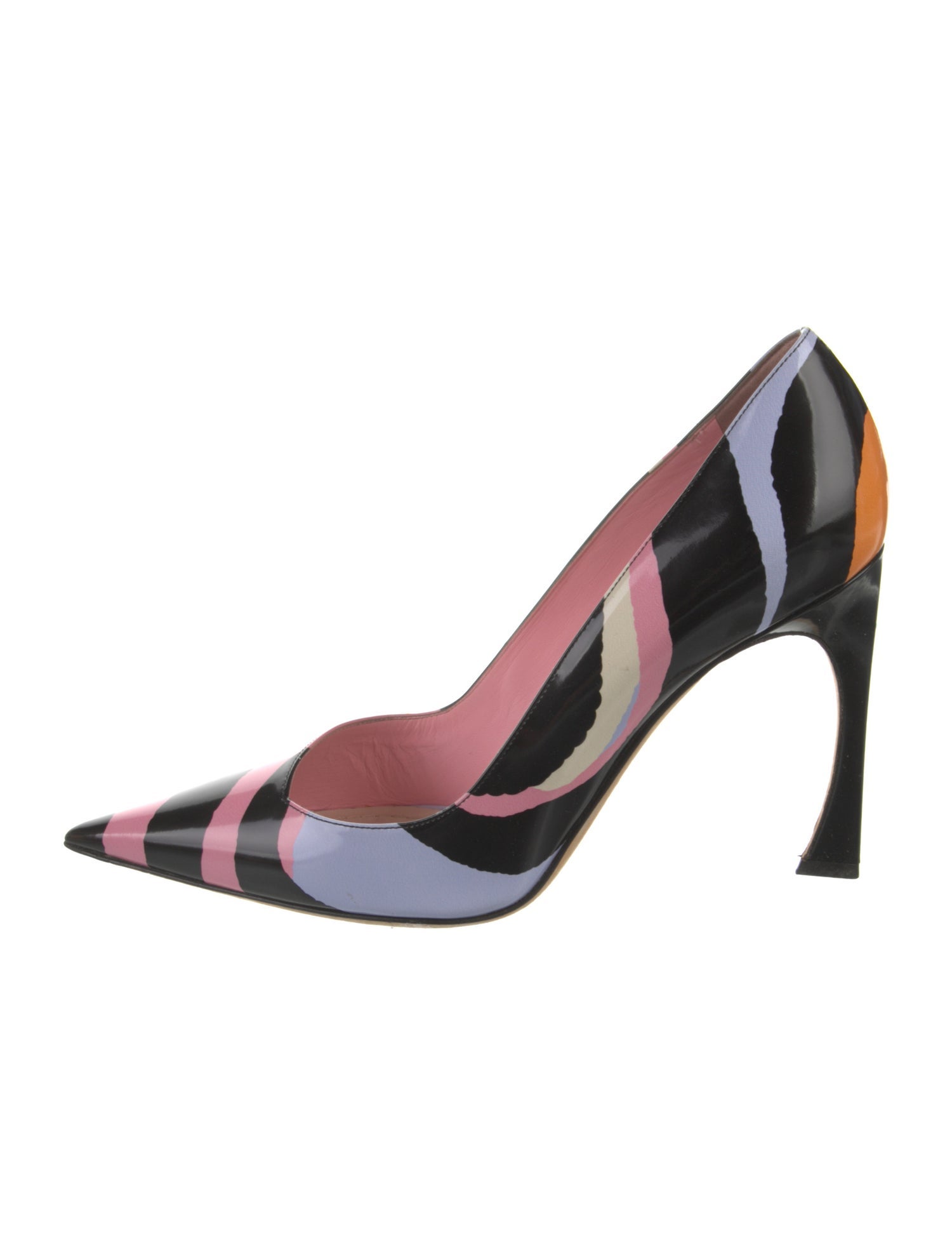 Christian Dior Patent Leather Printed Pumps