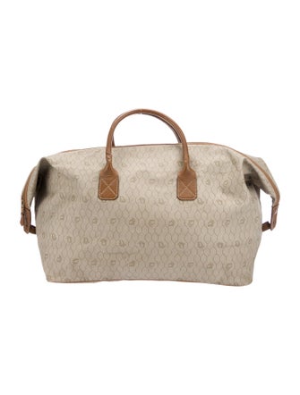 Christian Dior Coated Canvas Honey Comb Handle Bag