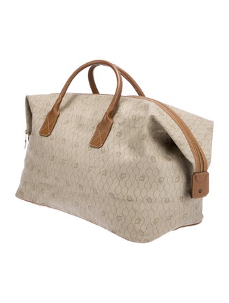 Christian Dior Coated Canvas Honey Comb Handle Bag