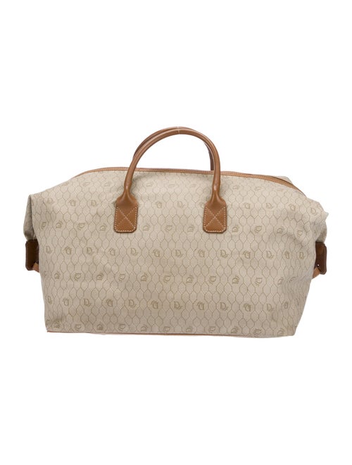 Christian Dior Coated Canvas Honey Comb Handle Bag
