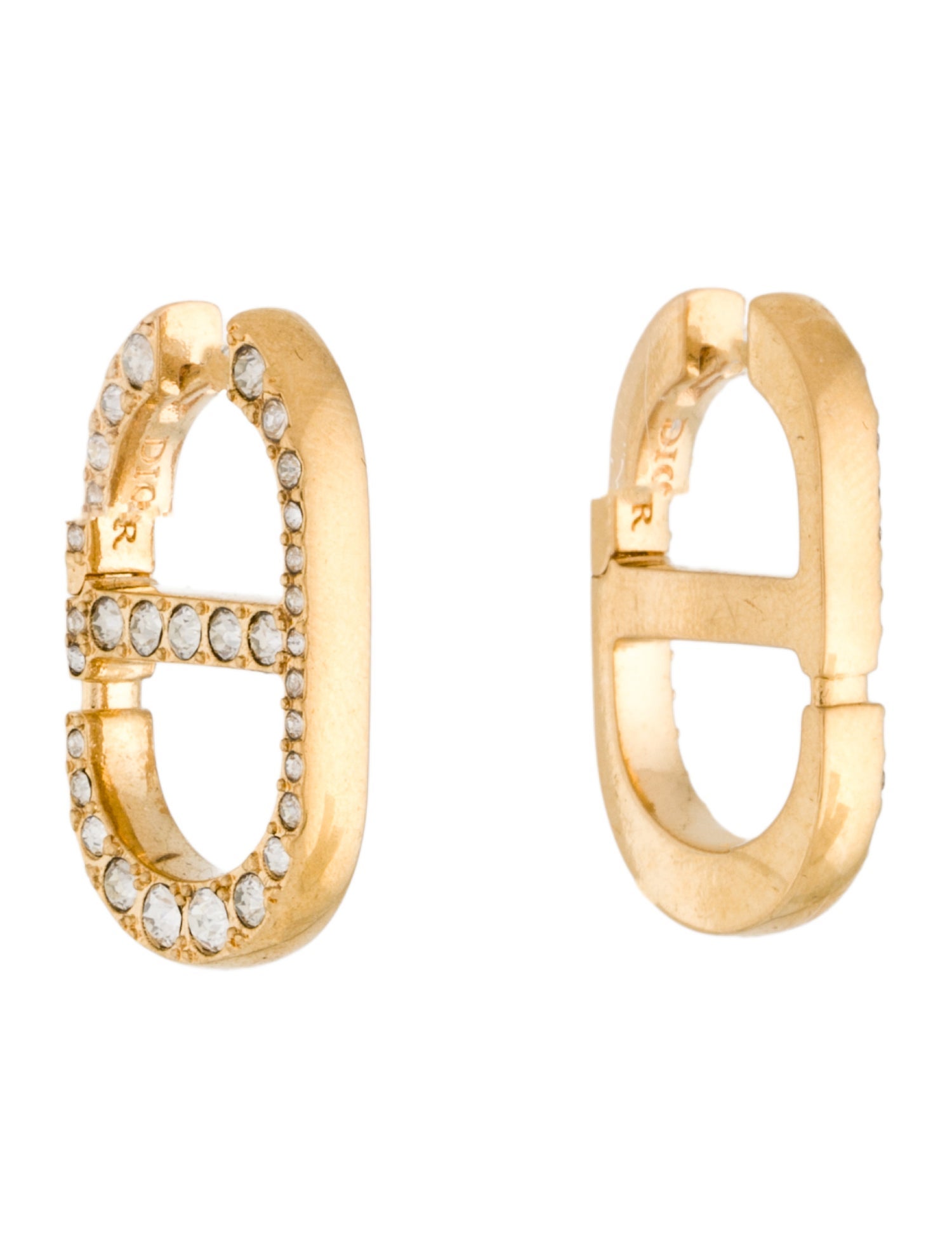 Christian Dior Crystal 30 Montaigne Drop Earrings