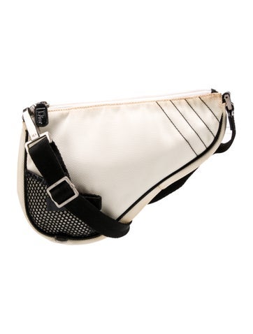 Christian Dior Crossbody Bags Nylon Saddle Vintage