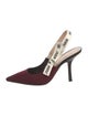 Christian Dior J'Adior Printed Slingback Pumps