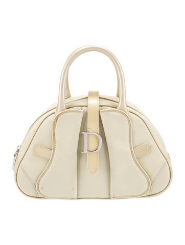 Christian Dior Handle Bags Leather Top Bag