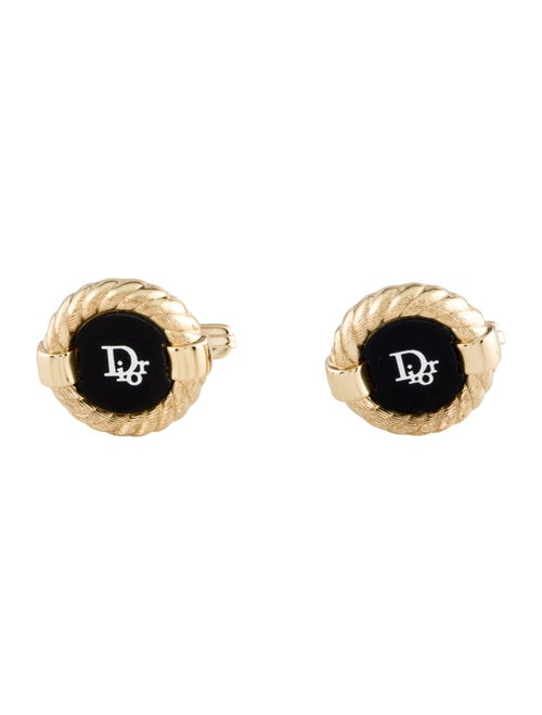 Christian Dior Enamel Cufflink & Tie Pin Set