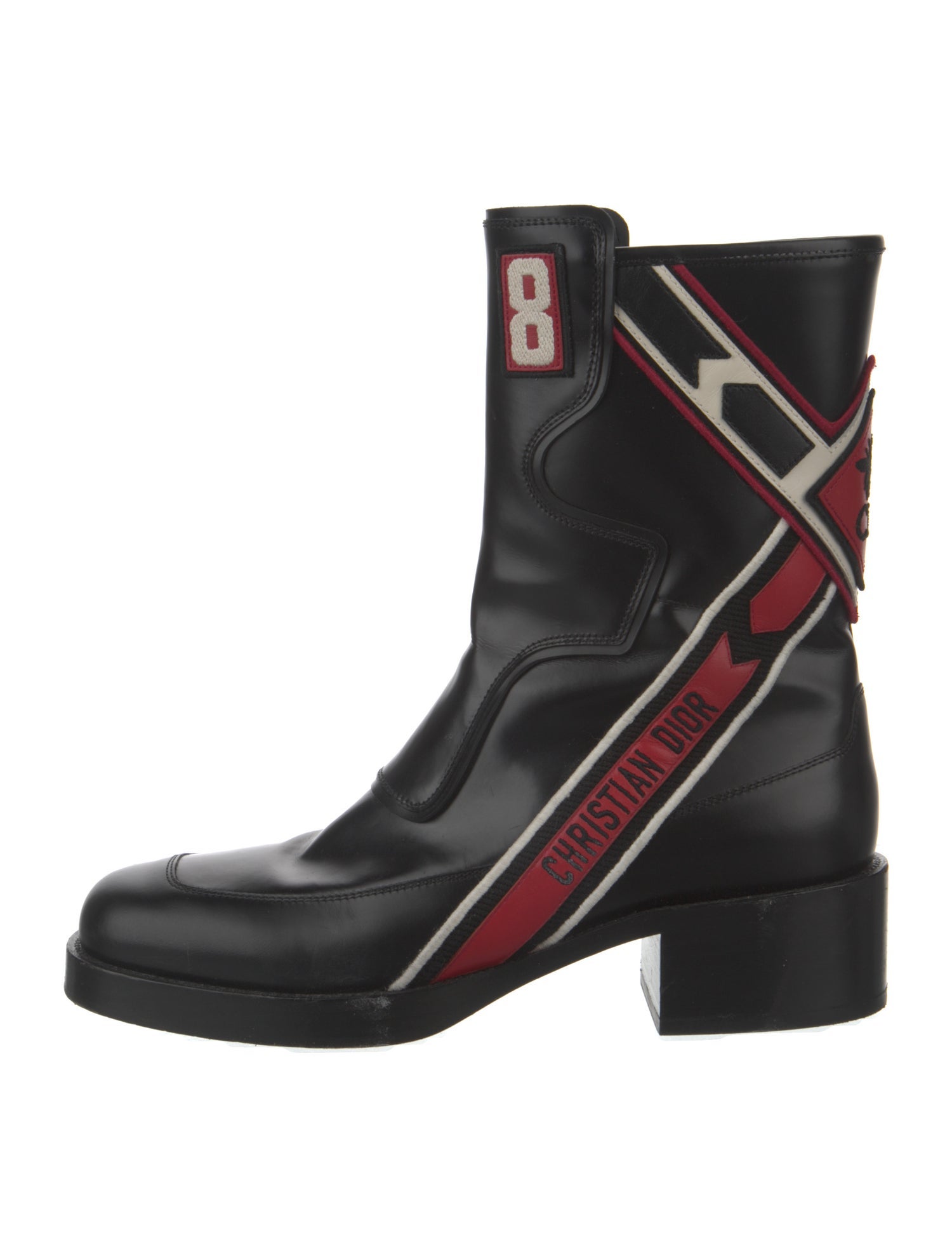 Christian Dior Leather Patterned Boots