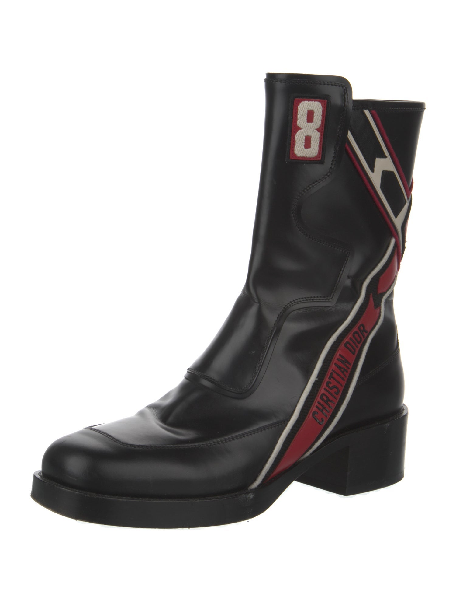 Christian Dior Leather Patterned Boots