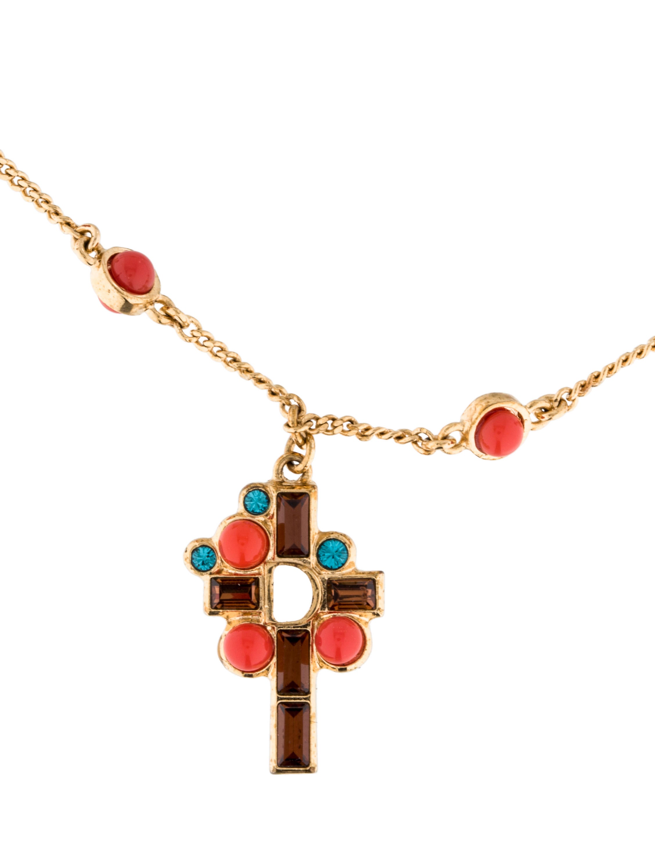 Christian Dior Cross Charm Bracelet Bracelets CHR52116 The RealReal