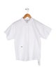 Christian Dior Girls' Solid SHort Sleeve Button Down