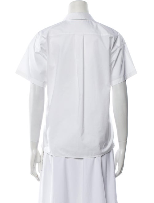 Christian Dior Girls' Solid SHort Sleeve Button Down