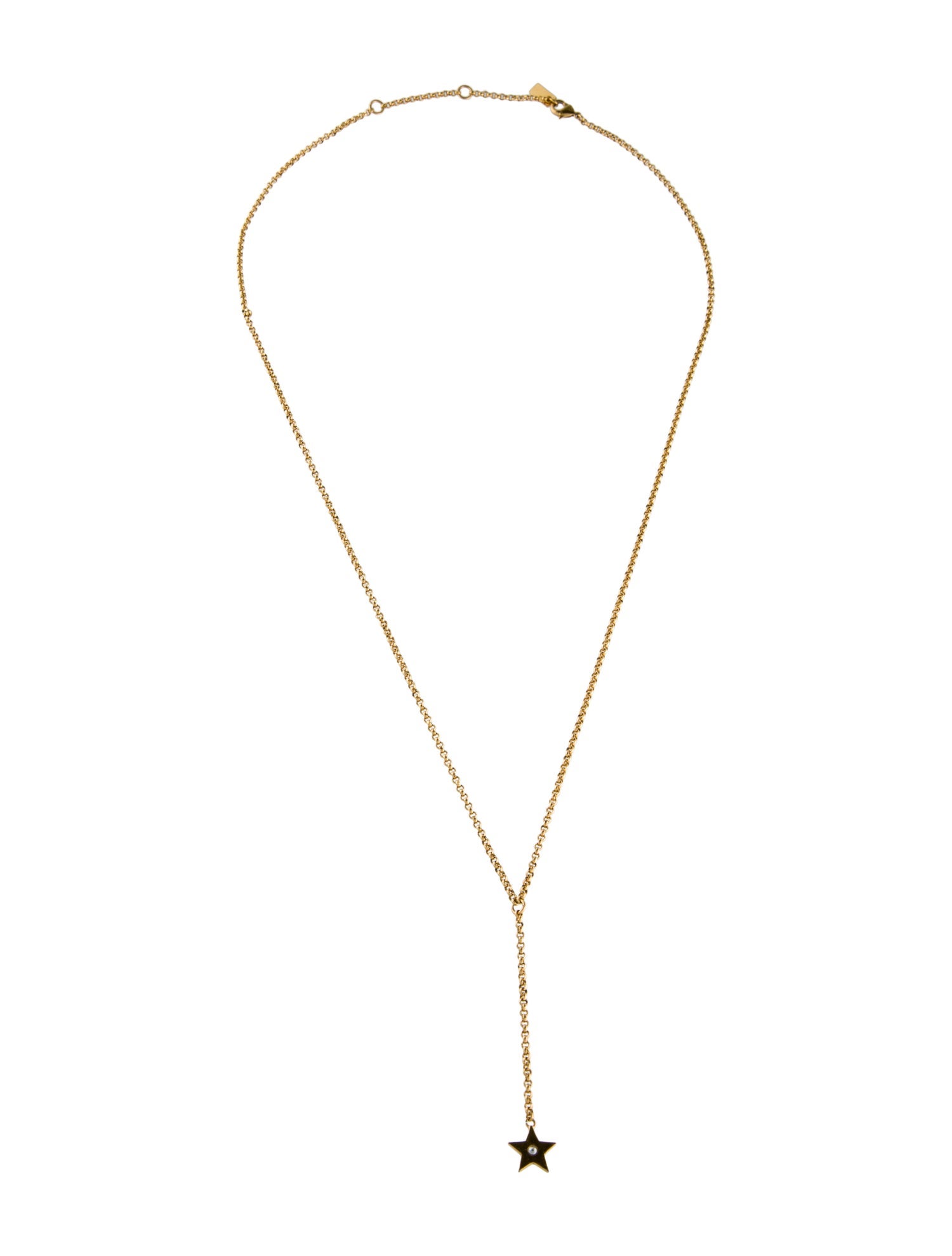 Christian Dior Crystal Star Pendant Necklace