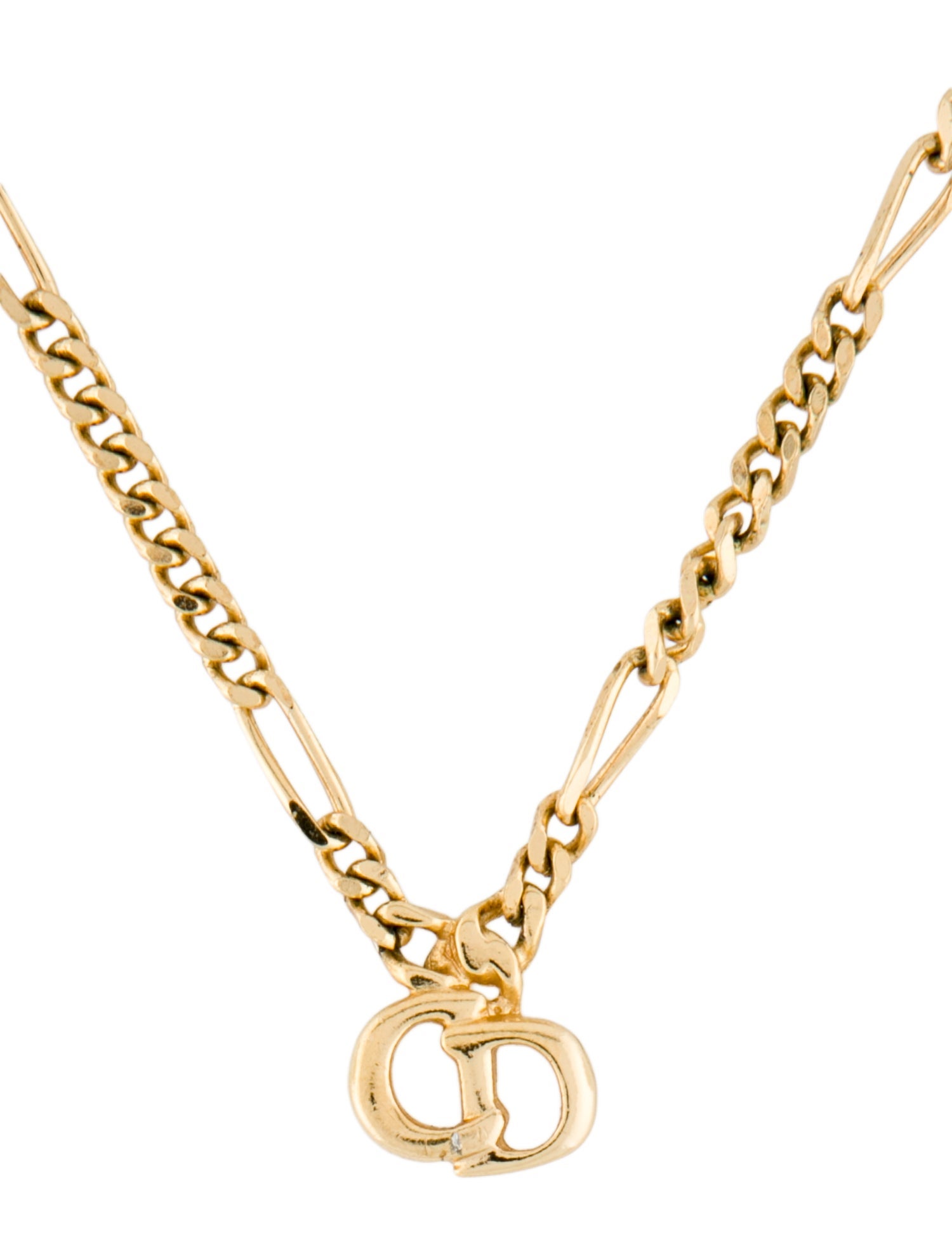 Christian Dior Vintage CD Pendant Necklace
