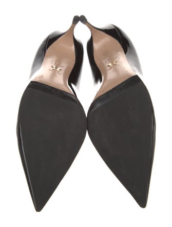 Christian Dior Cannage Pattern Patent Leather Pumps