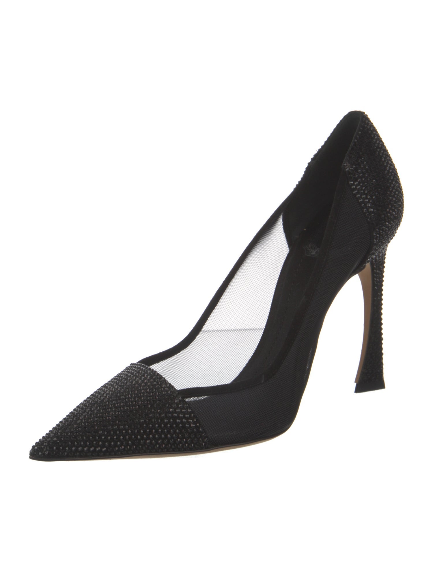 Christian Dior Mesh Crystal Embellishments Pumps
